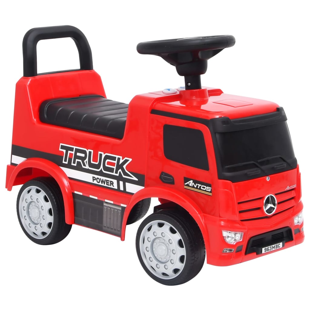 vidaXL Kart de pedales con neumáticos rojo