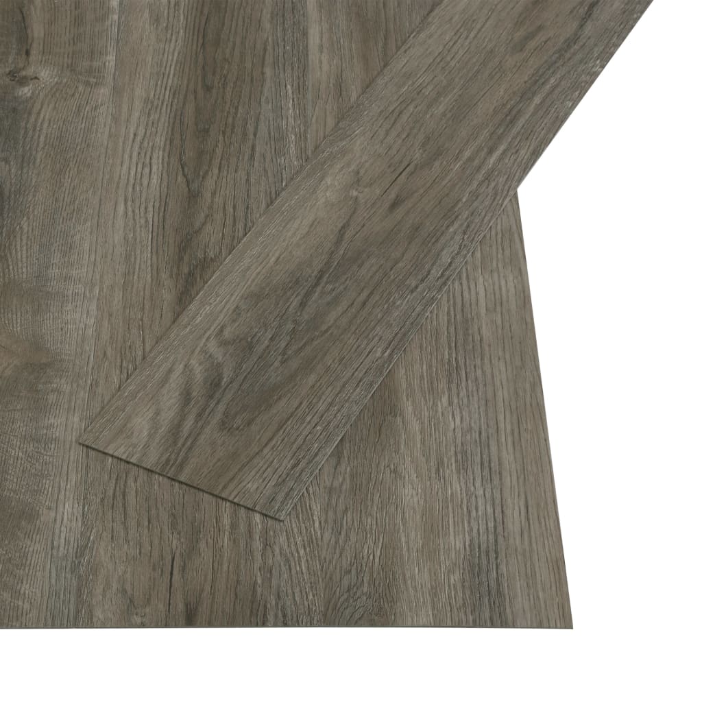 vidaXL Lamas para suelo PVC autoadhesivas 4,46 m² 3 mm gris y marrón