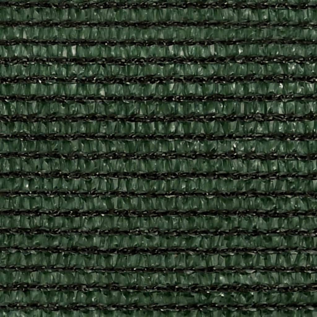 vidaXL Toldo de vela HDPE verde oscuro 160 g/m² 4x5x5 m
