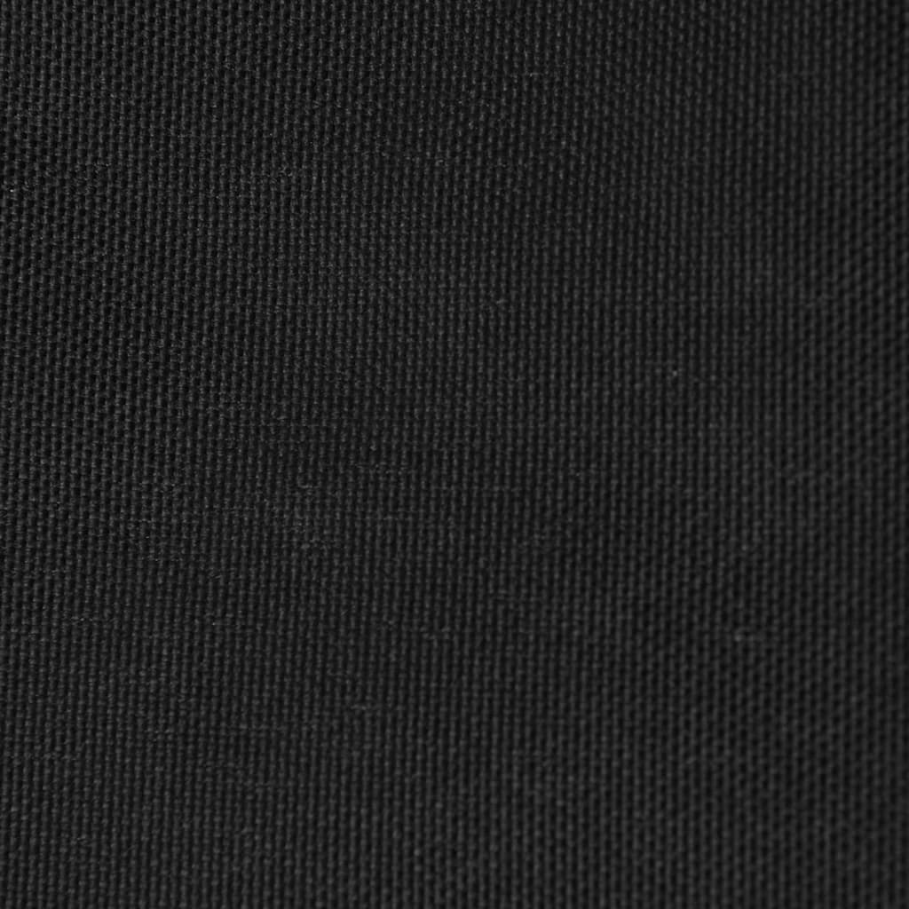 vidaXL Toldo de vela triangular de tela oxford negro 3,5x3,5x4,9 m