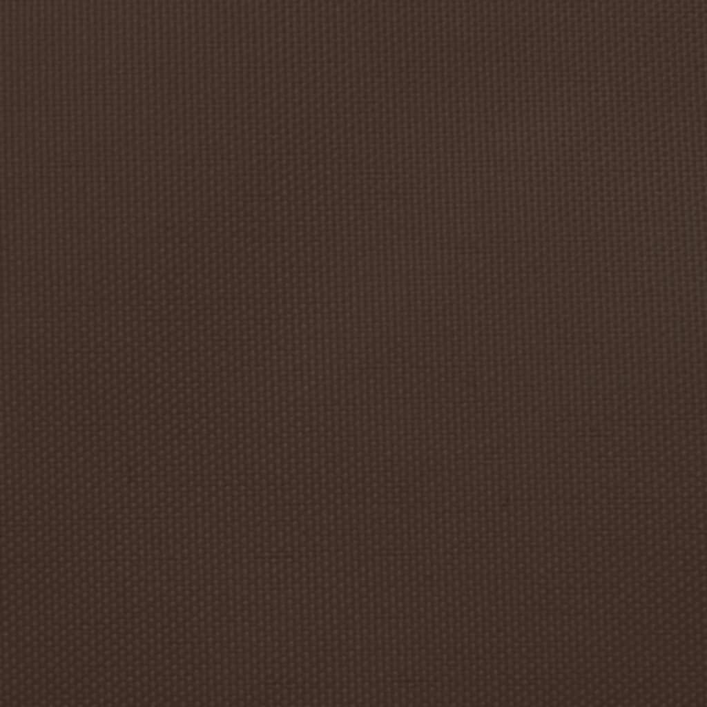 vidaXL Toldo de vela rectangular de tela oxford marrón 2x4,5 m