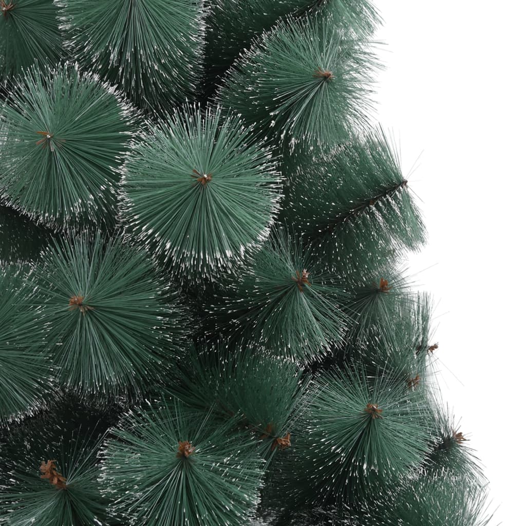 vidaXL Árbol de Navidad artificial con soporte verde PET 210 cm