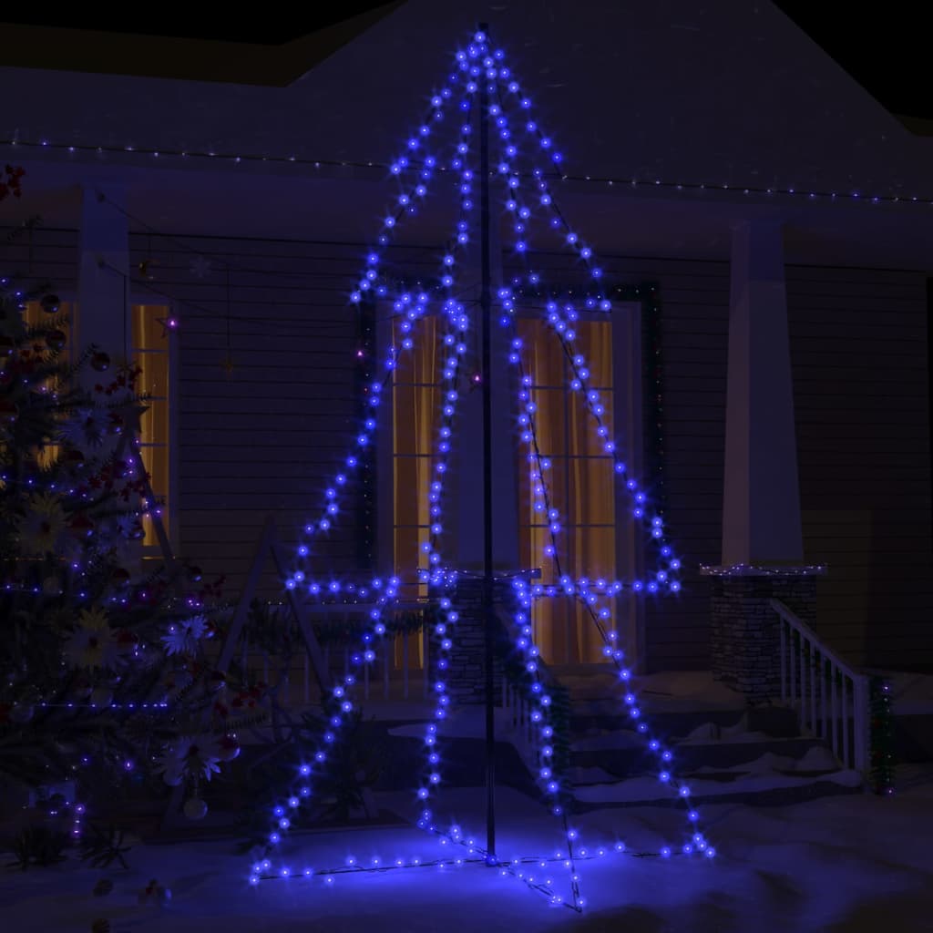 vidaXL Cono árbol de Navidad de 300 LED interior y exterior 120x220 cm