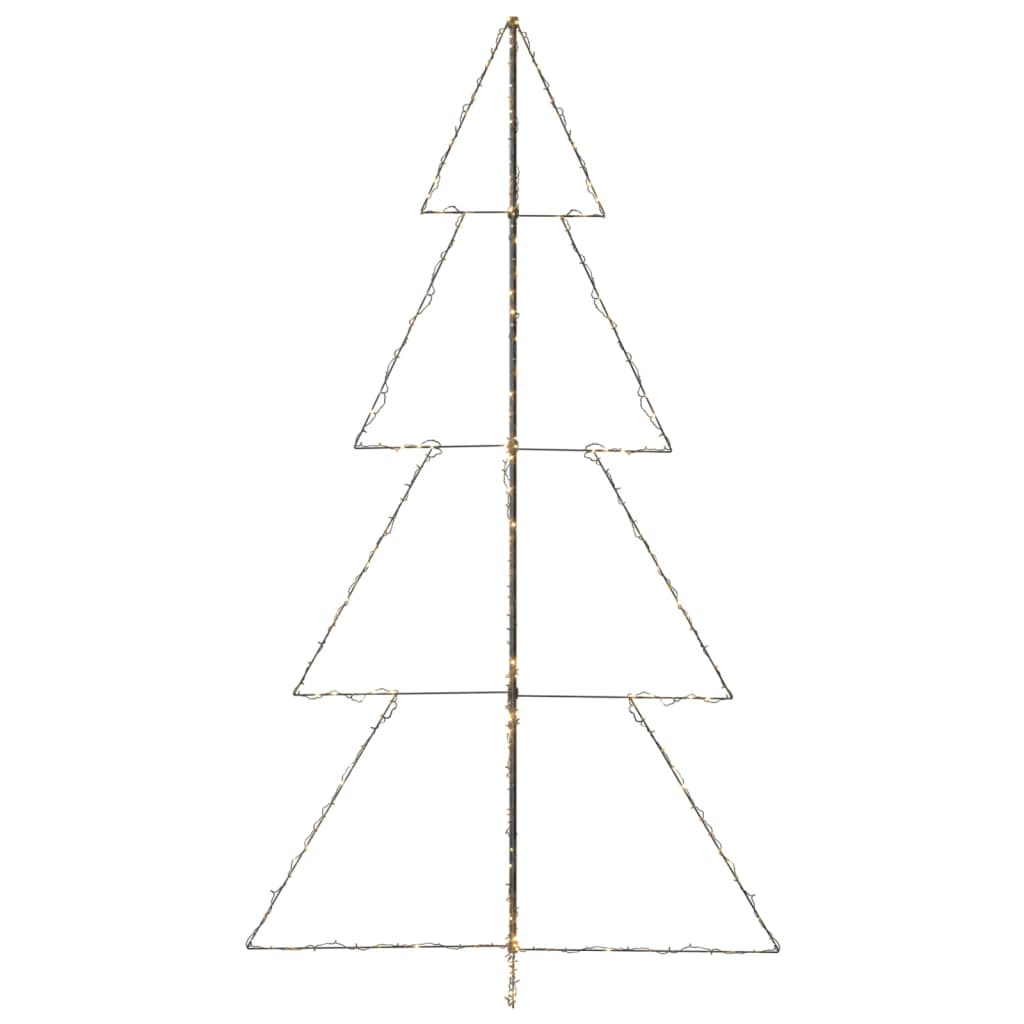 vidaXL Cono árbol de Navidad de 360 LED interior y exterior 143x250 cm