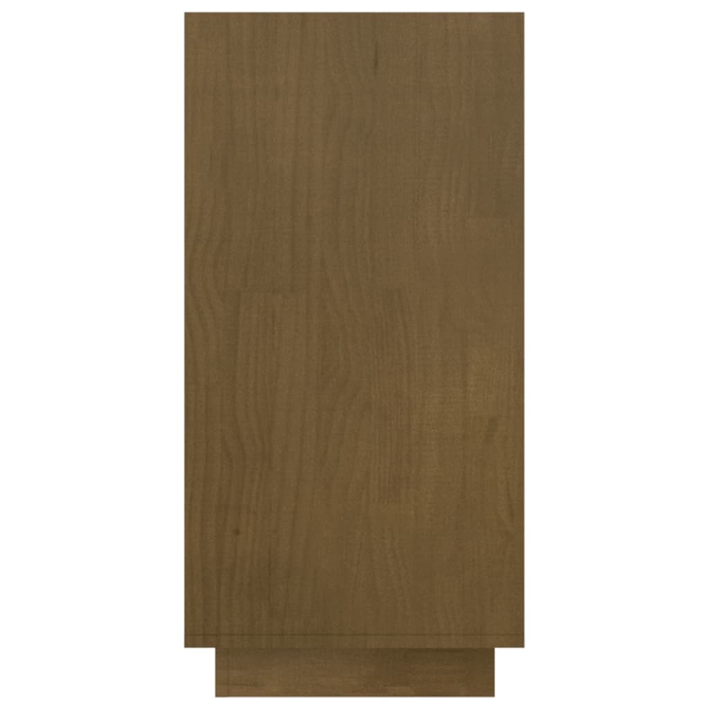 vidaXL Estantería de madera maciza de pino marrón miel 80x35x71 cm