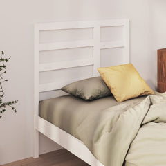 vidaXL Cabecero de cama madera maciza de pino blanco 106x4x104 cm