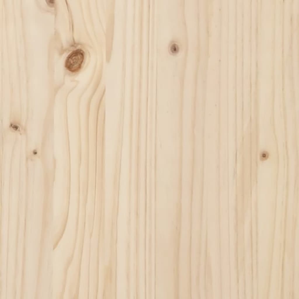 vidaXL Cabecero de cama madera maciza de pino 123,5x3x81 cm