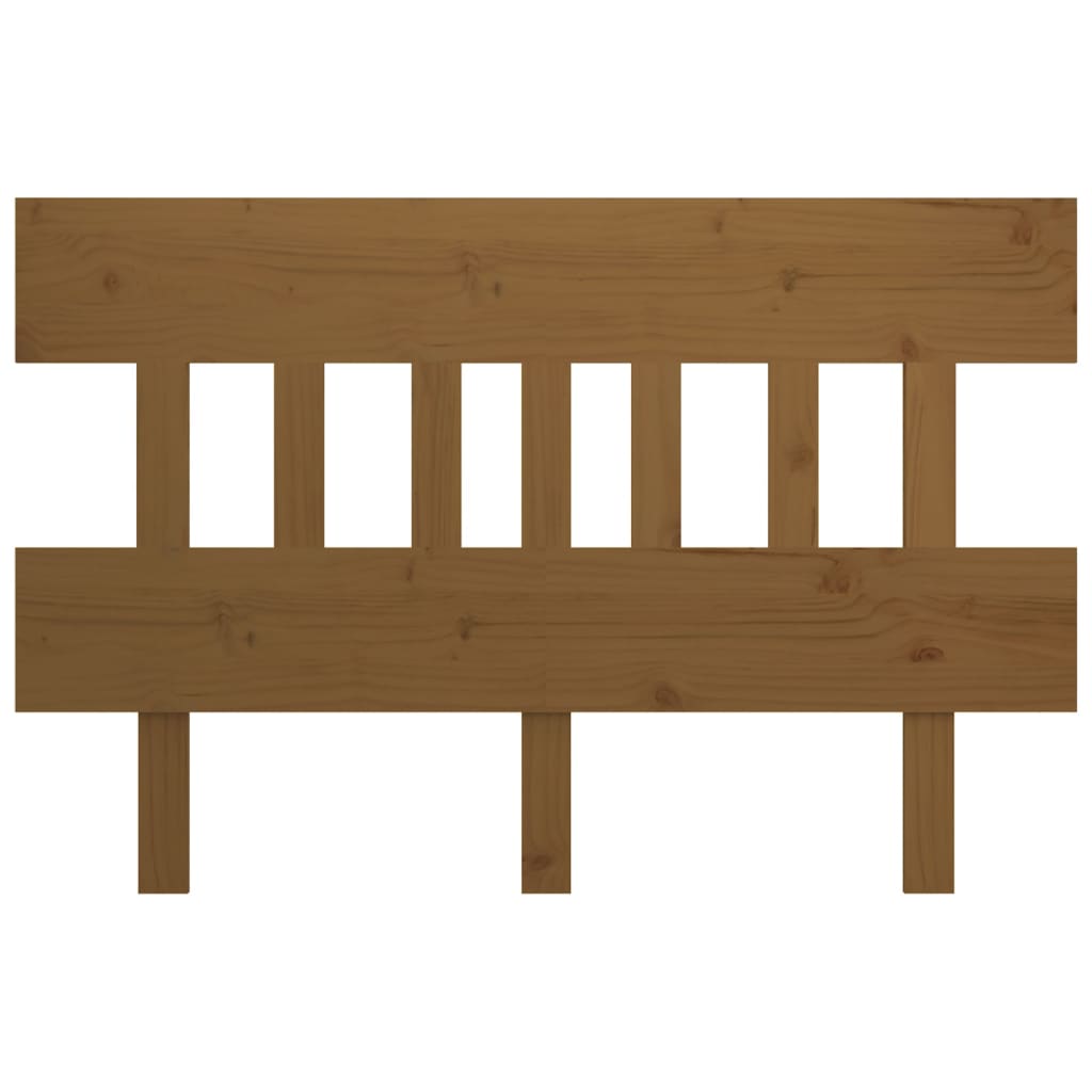 vidaXL Cabecero de cama madera maciza pino marrón miel 203,5x3x81 cm