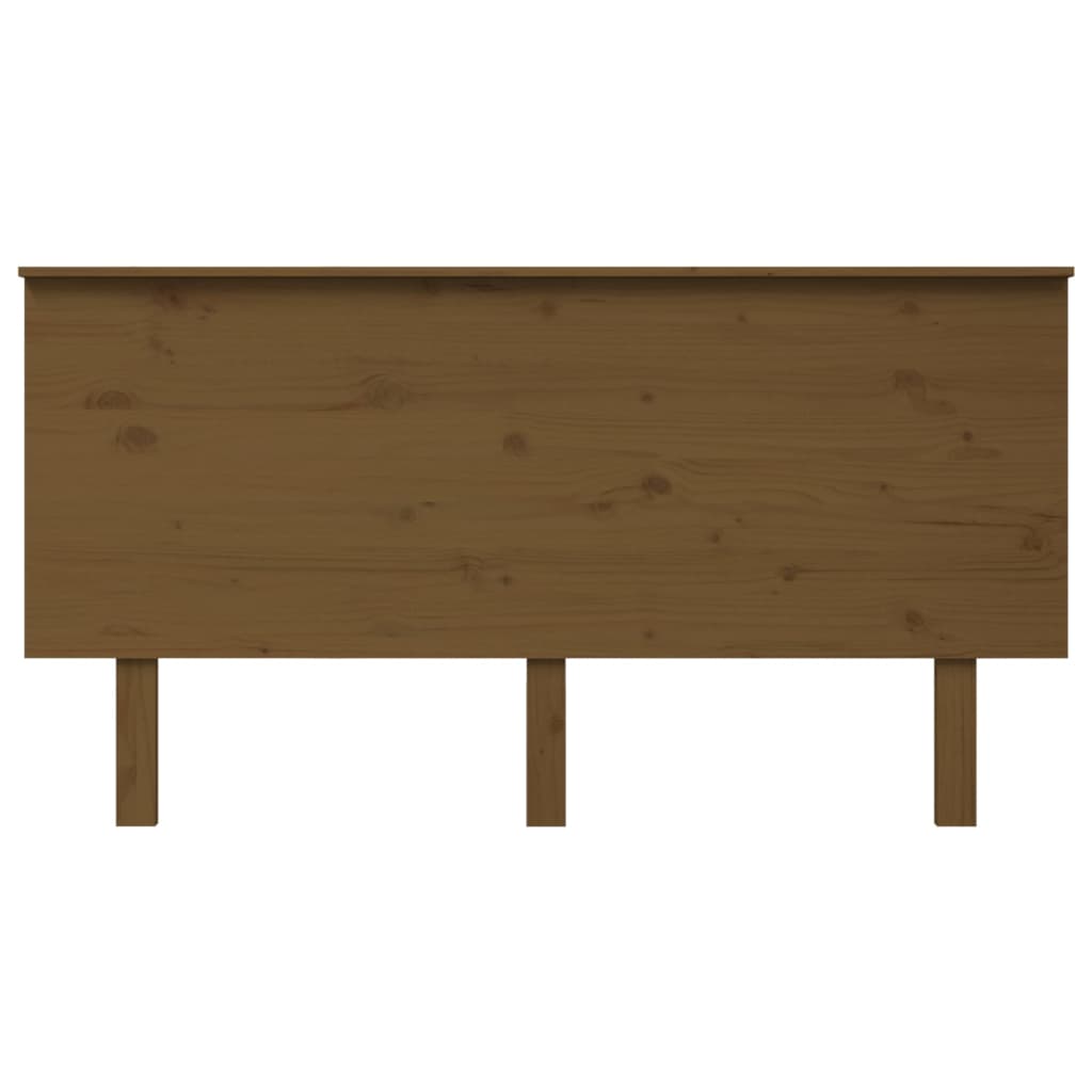 vidaXL Cabecero de cama madera maciza de pino marrón miel 154x6x82,5cm
