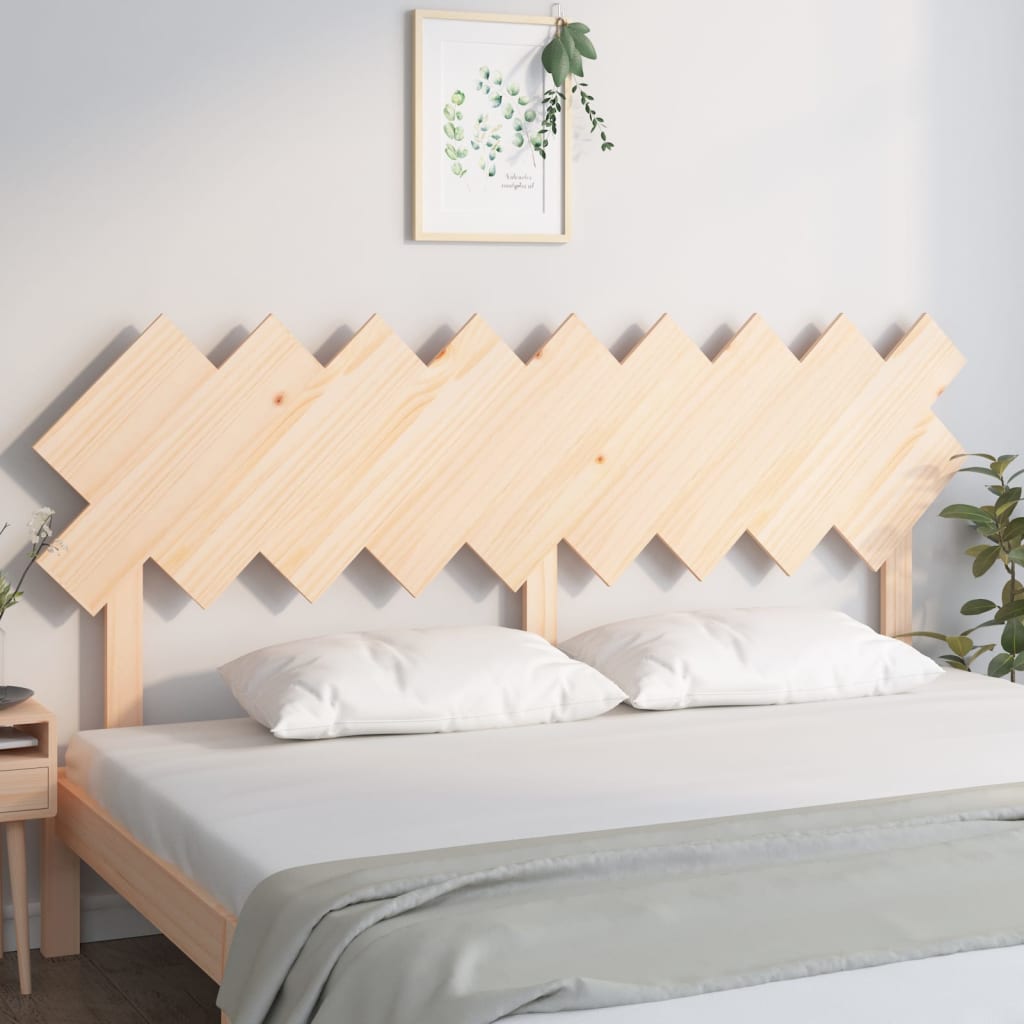 vidaXL Cabecero de cama madera maciza de pino 178x3x80,5 cm