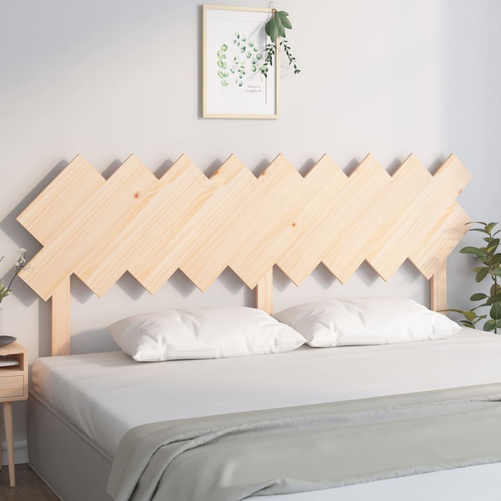 vidaXL Cabecero de cama madera maciza de pino 178x3x80,5 cm