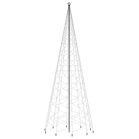 vidaXL Árbol de Navidad con pincho 3000 LED blanco cálido 800 cm