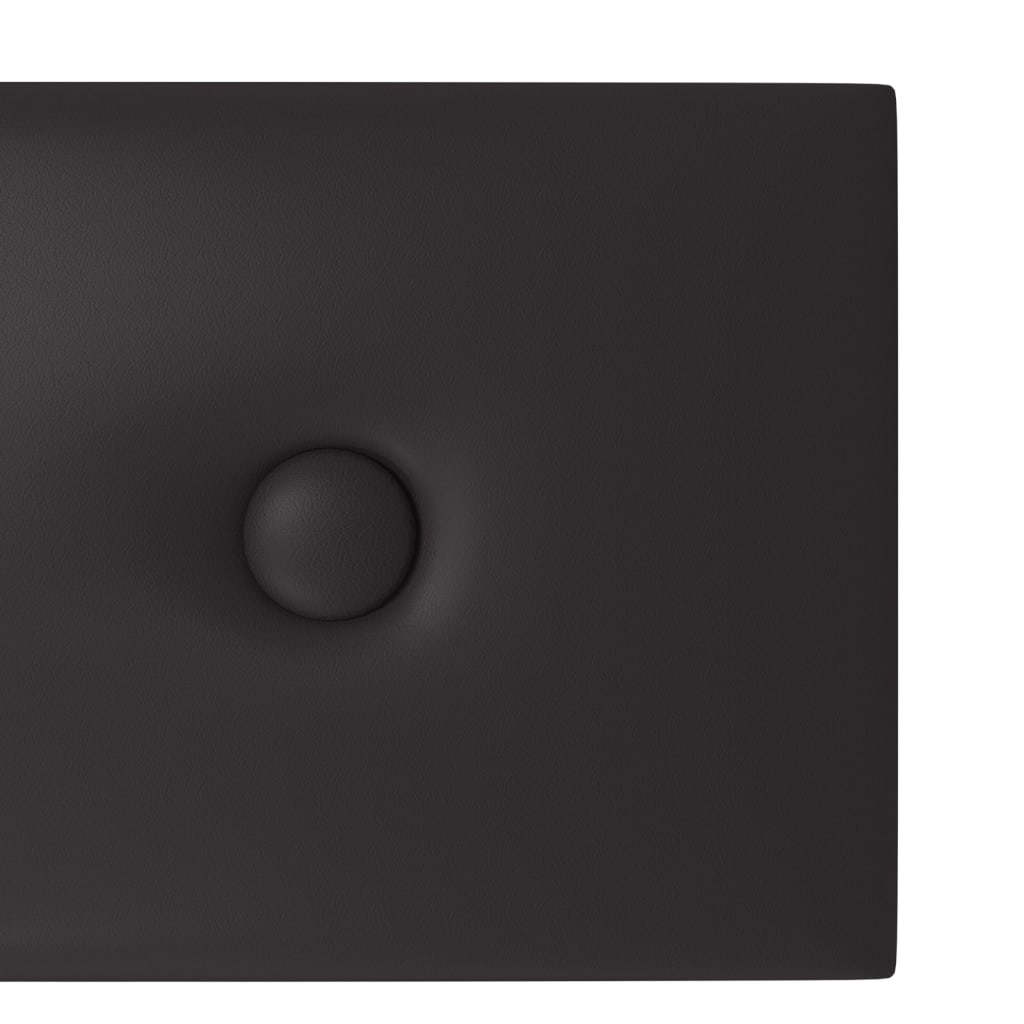 vidaXL Paneles de pared 12 uds cuero sintético negro 90x15 cm 1,62 m²