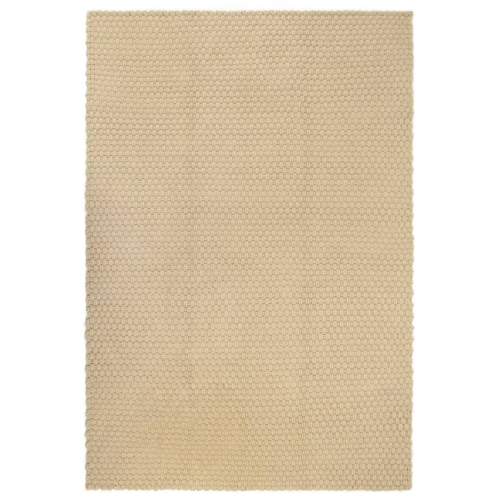vidaXL Alfombra rectangular algodón natural 80x160 cm