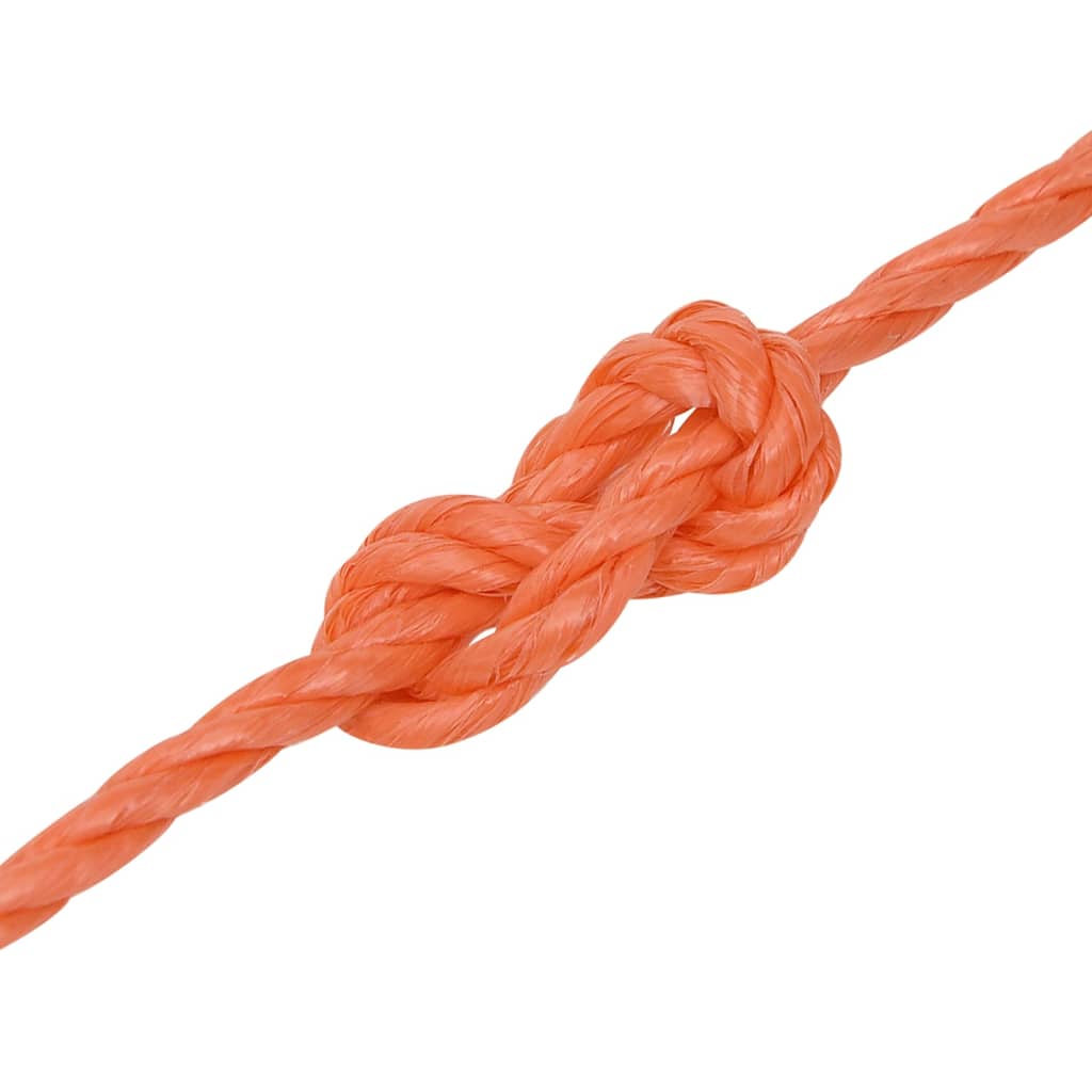 vidaXL Cuerda de trabajo polipropileno naranja 3 mm 250 m