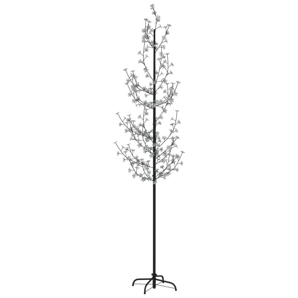 vidaXL Árbol LED con flor de cerezo 368 LED blanco cálido 300 cm