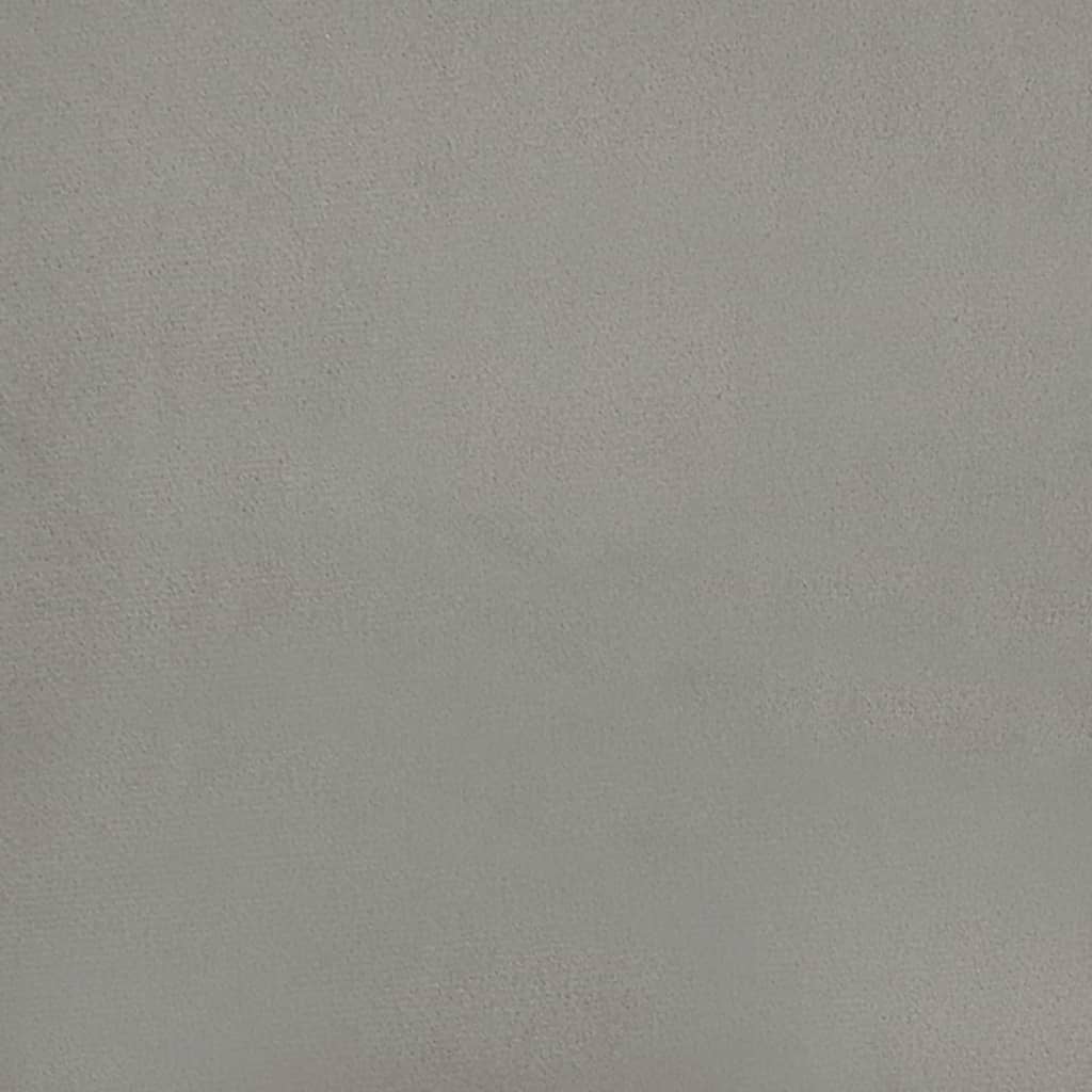 vidaXL Cabecero de terciopelo gris claro 103x16x78/88 cm