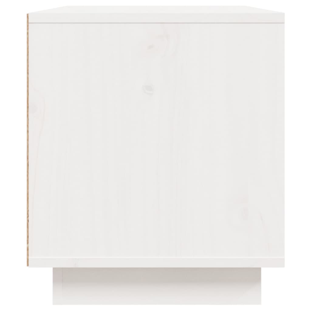 vidaXL Mueble de TV madera maciza de pino blanco 80x35x40,5 cm