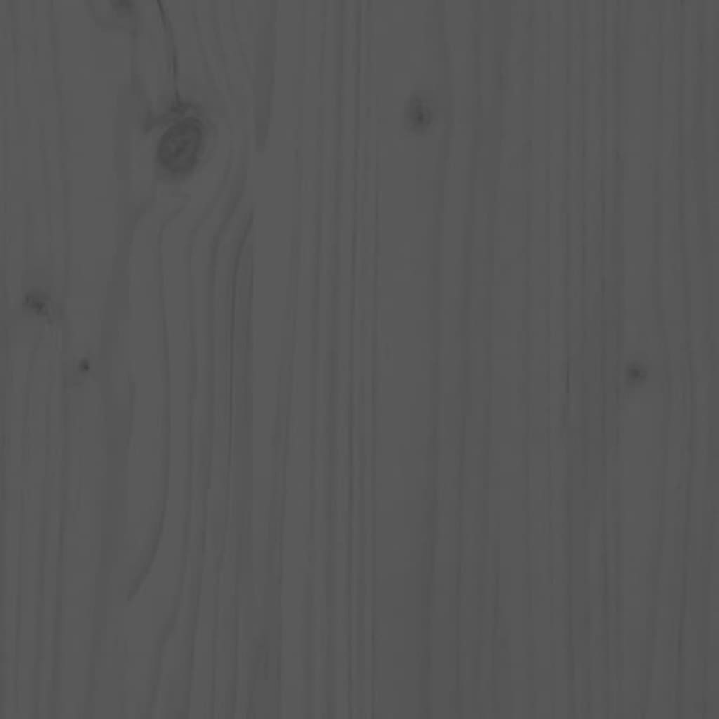 vidaXL Baúl para la colada madera maciza de pino gris 88,5x44x76 cm