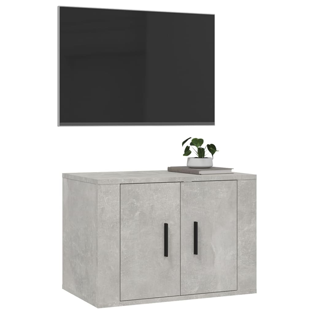 vidaXL Mueble para TV de pared gris hormigón 57x34,5x40 cm