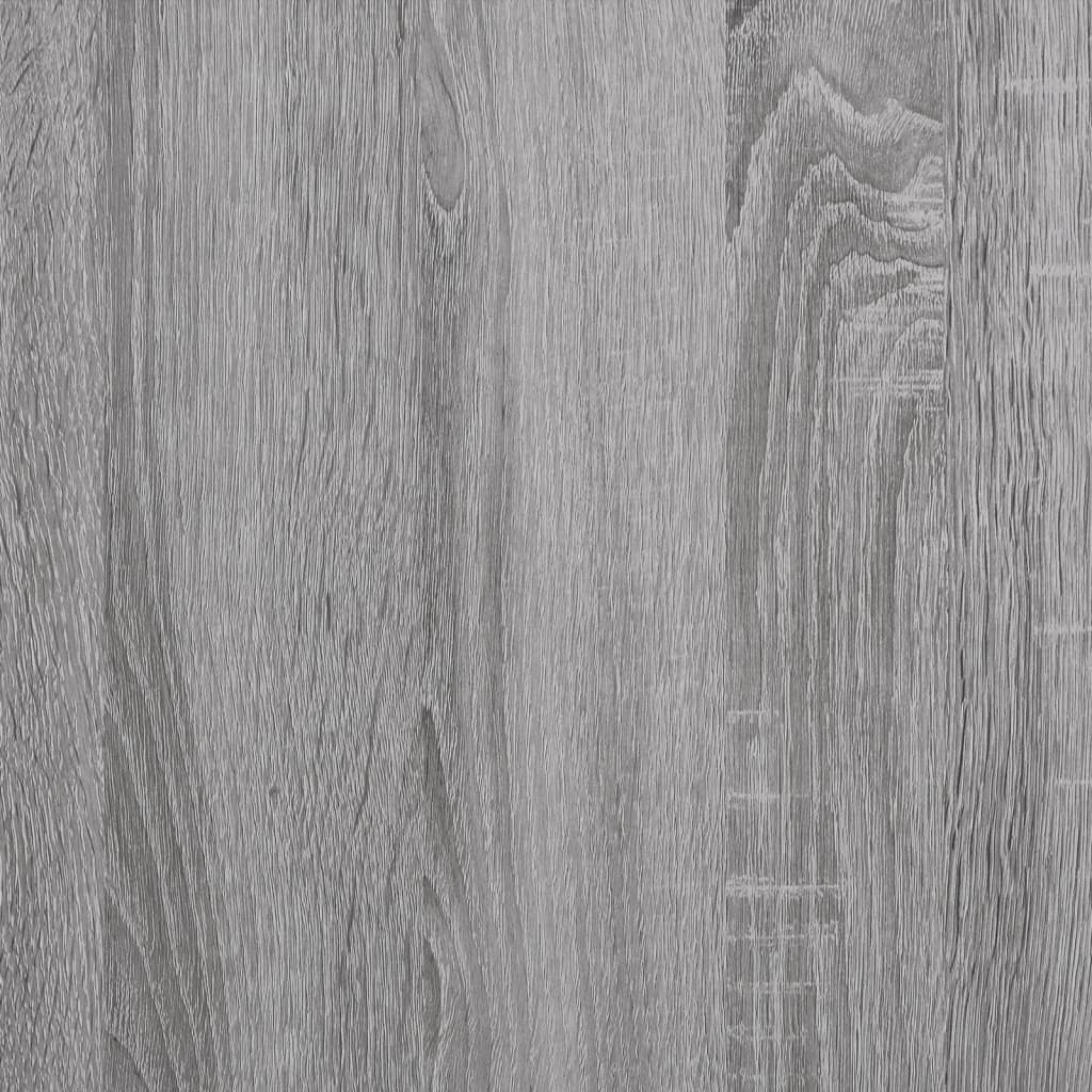 vidaXL Mesa auxiliar de madera contrachapada gris Sonoma 50x46x50 cm