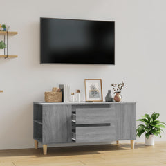 vidaXL Mueble de TV madera contrachapada gris Sonoma 102x44,5x50 cm